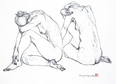 Print of Figurative Body Drawings by Hyoseon Park