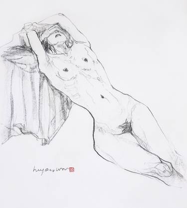 Print of Figurative Body Drawings by Hyoseon Park