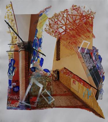 Original Abstract Architecture Collage by Nel ten Wolde