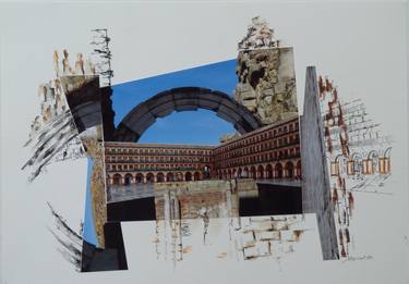 Original Abstract Architecture Collage by Nel ten Wolde