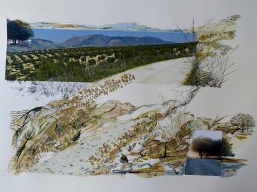 Original Landscape Collage by Nel ten Wolde