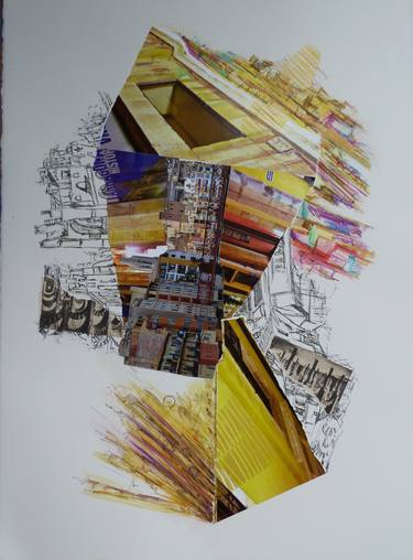 Original Abstract Architecture Collage by Nel ten Wolde