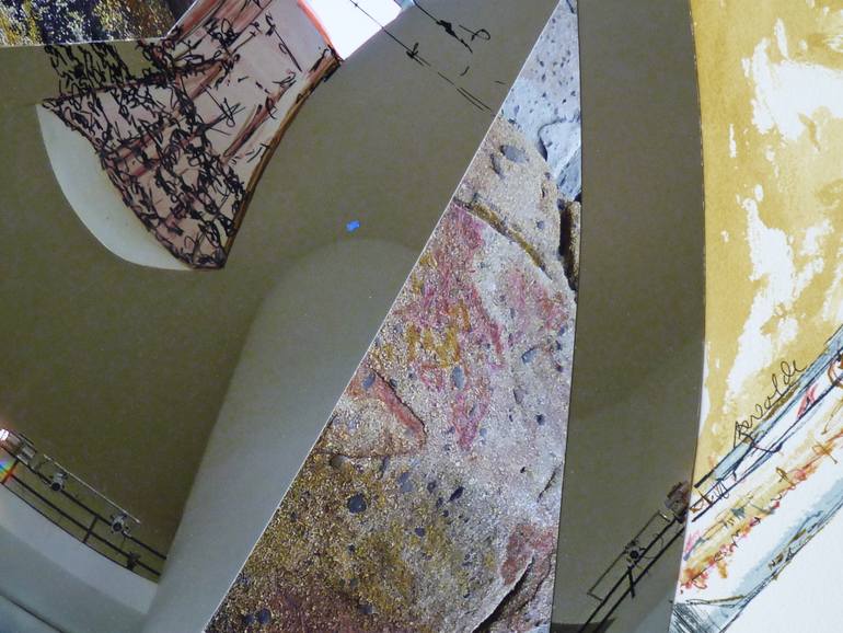 Original Abstract Architecture Collage by Nel Ten Wolde