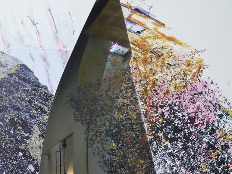 Original Abstract Architecture Collage by Nel Ten Wolde