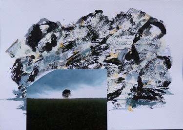 Original Abstract Landscape Collage by Nel ten Wolde