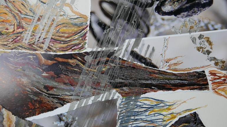 Original Photorealism Abstract Collage by Nel Ten Wolde