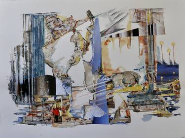 Original Abstract Collage by Nel ten Wolde