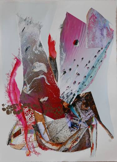 Print of Abstract Collage by Nel ten Wolde