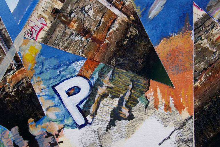 Original Figurative Abstract Collage by Nel Ten Wolde