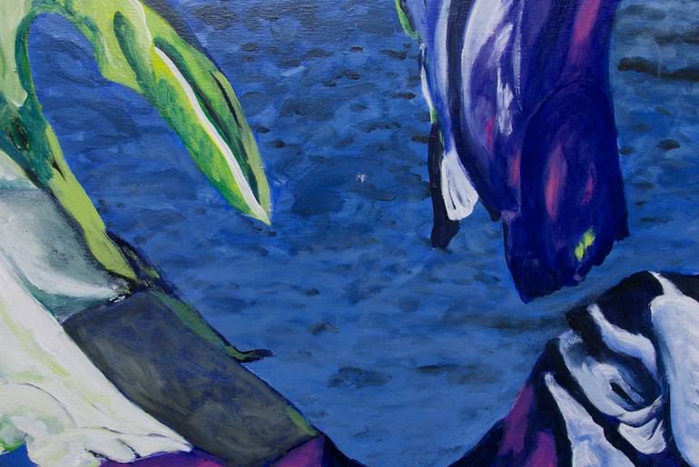 Original Figurative Abstract Painting by Nel Ten Wolde