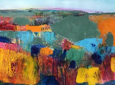 Print of Abstract Landscape Paintings by Patt Scrivener AFCA