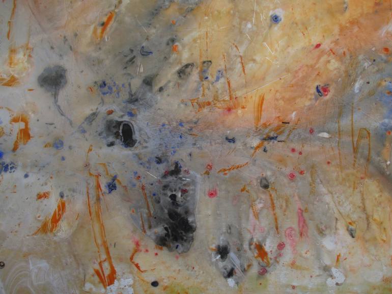 Original Abstract Expressionism Abstract Painting by Olha Balandiukh