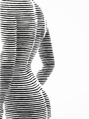 Original artwork: Woman's body, woman's figure, the illusion of a body 80cm x 60cm thumb