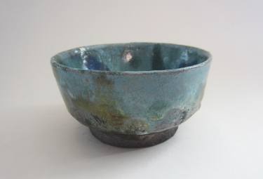 Polychromatic Raku Bowl thumb