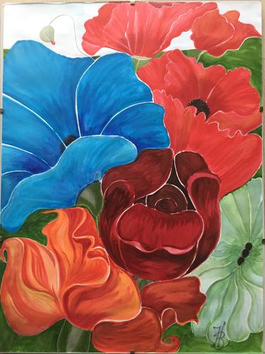 Print of Floral Paintings by Nadia Vasileva