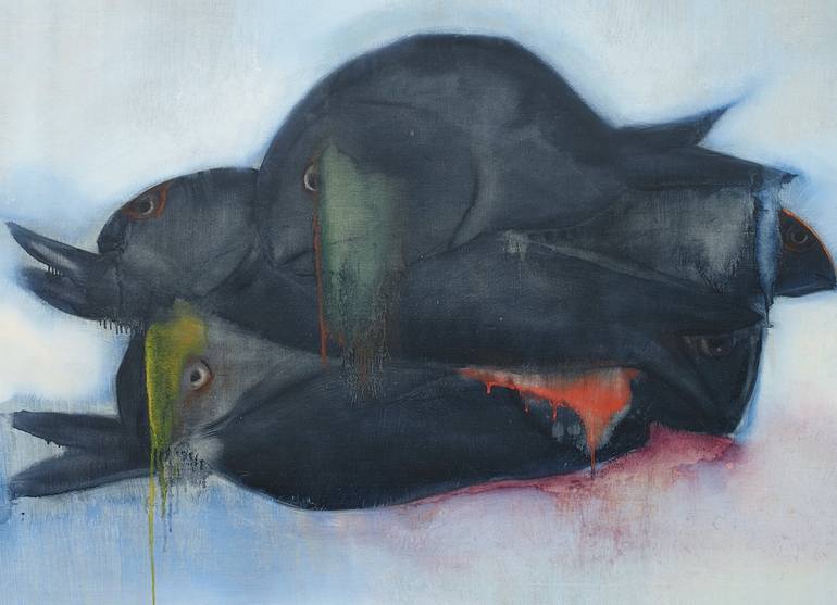 Original Fish Painting by Maria Scarpini