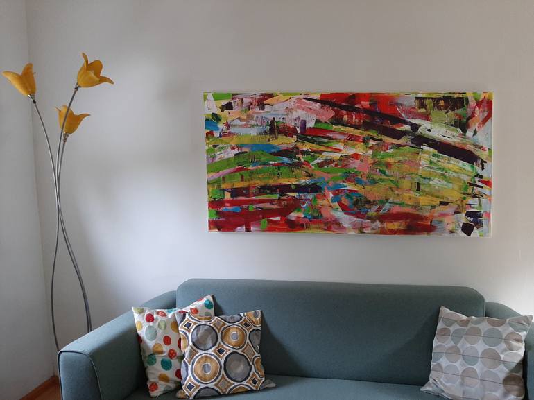 Original Abstract Painting by lia van leeuwen