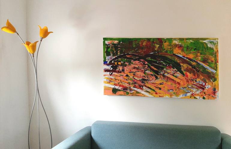 Original Abstract Painting by lia van leeuwen