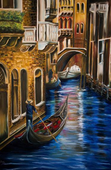 Original Fine Art Cities Paintings by Zoya AK