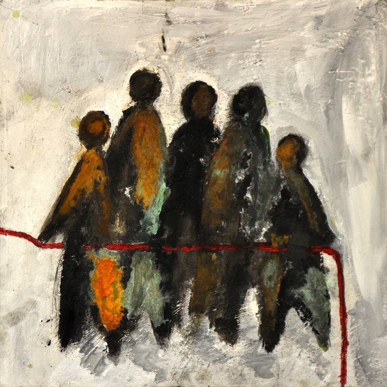Original People Painting by Petra Bäuerle