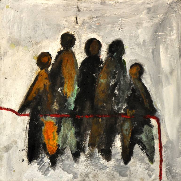 Original Figurative People Painting by Petra Bäuerle