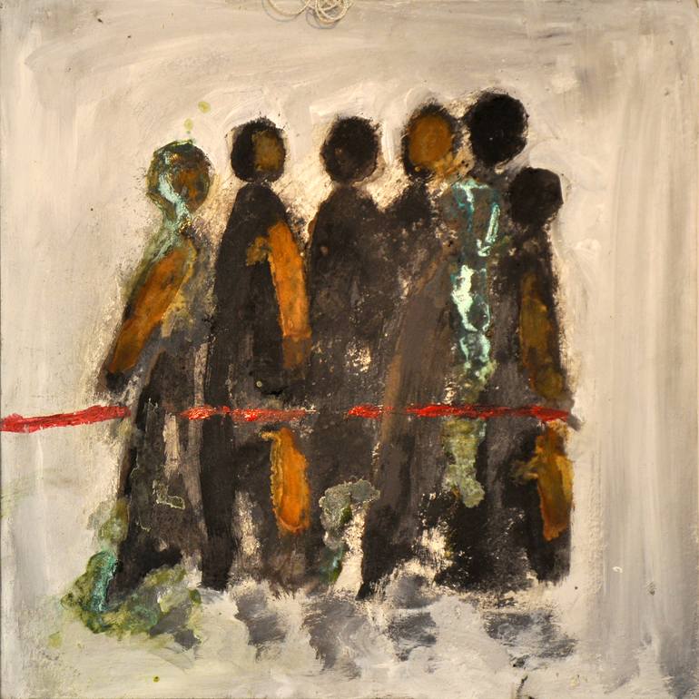 Original People Painting by Petra Bäuerle