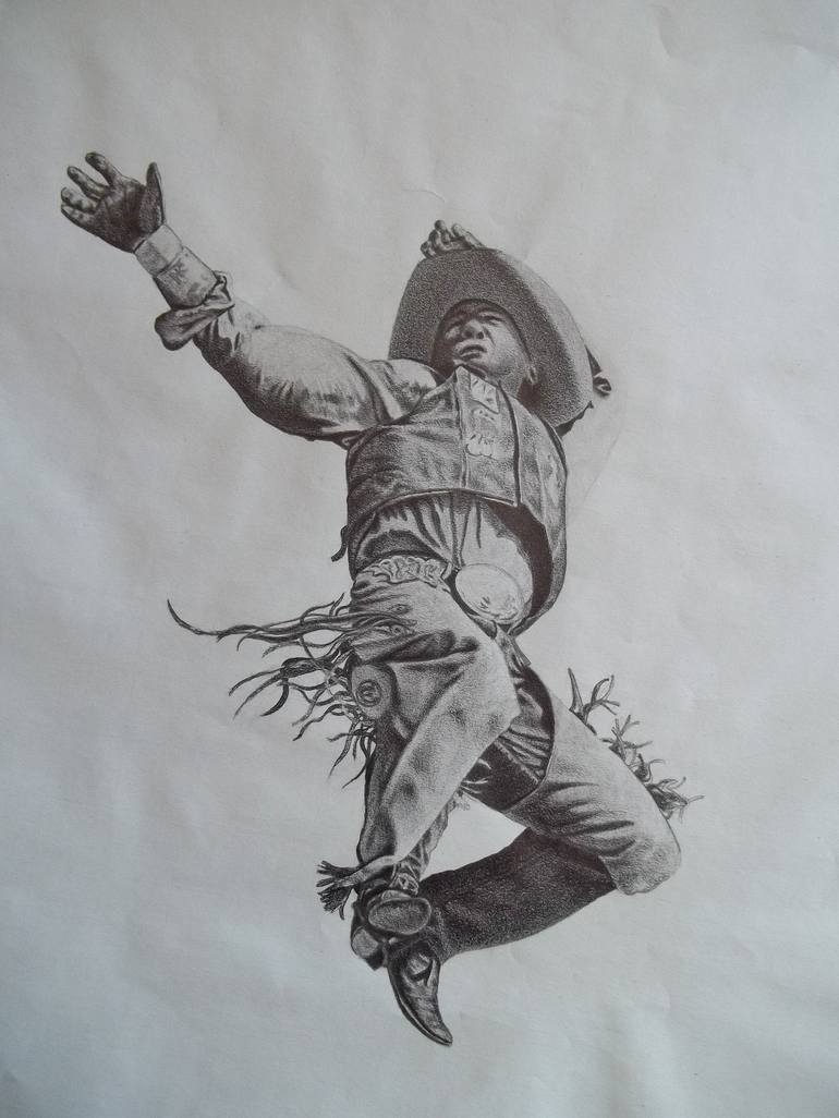 cowboy pencil drawing