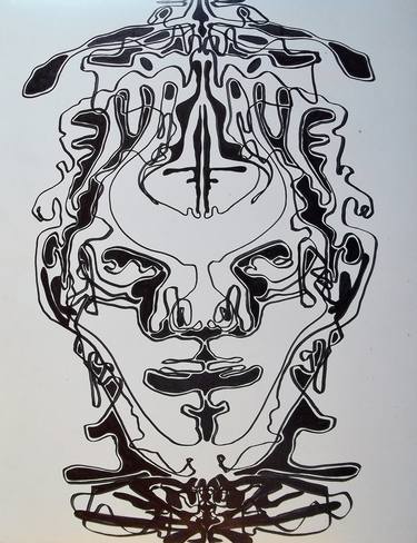 Print of Conceptual Mortality Drawings by Bobby Yazzie
