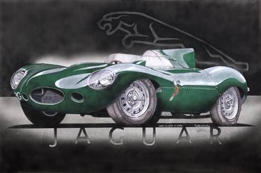 Jaguar '56 D-Type Racer in Green thumb