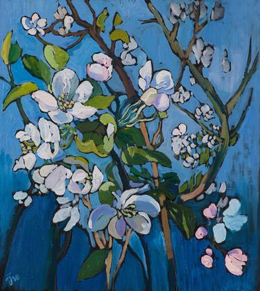 Original Impressionism Botanic Paintings by Diana Ive