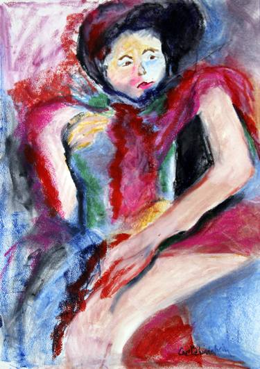 Print of Expressionism Women Paintings by Carol Schindelheim