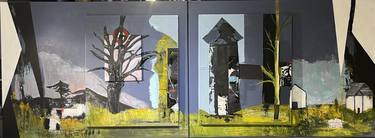 Original Contemporary Rural Life Mixed Media by Anke Richert-Korioth