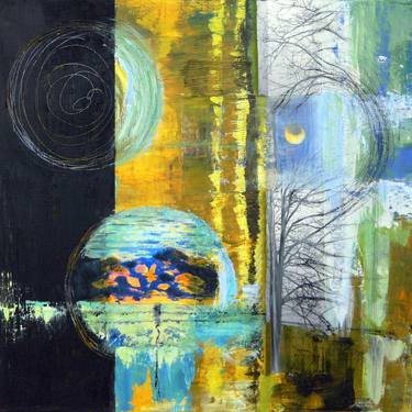 Original Abstract Expressionism Fantasy Paintings by Anke Richert-Korioth