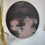 I first performed Abstraction on a round canvas, this is an ideal form for decorating a modern interior, I am a decorator who works in the technique of black Abstractionism, all textures are unique and made in a single copy, the picture looks like an old sooty fabric with torn holes, is looks amazing and modern