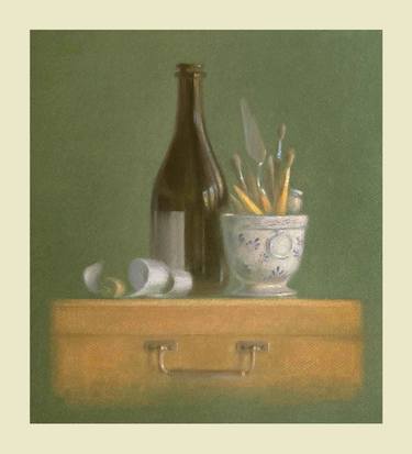 Original Fine Art Still Life Drawings by Natalia Qaliashvili