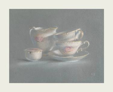 Original Fine Art Still Life Drawings by Natalia Qaliashvili