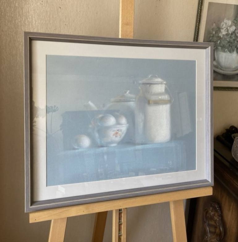 Original Realism Still Life Drawing by Natalia Qaliashvili