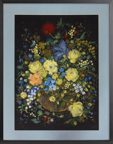 Original Realism Floral Paintings by Natalia Qaliashvili