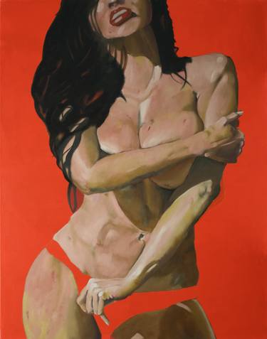 Original Figurative Body Painting by Juan Carranza Ellakuria