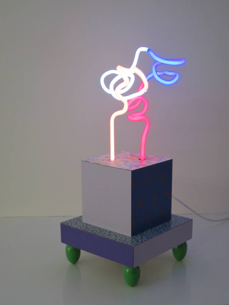 Original Abstract Light Sculpture by Jozef van der Horst