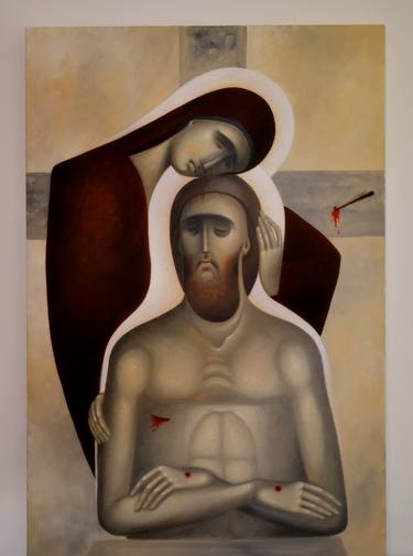 Original Conceptual Religious Paintings by Dumitrescu Liviu Florin