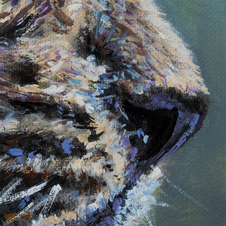 Original Portraiture Animal Painting by Charna W