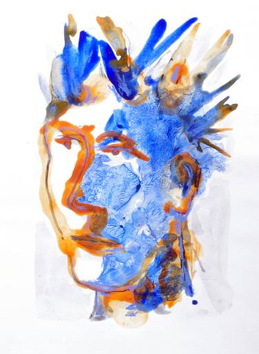 Original Expressionism Portrait Drawings by Guillaume RIST