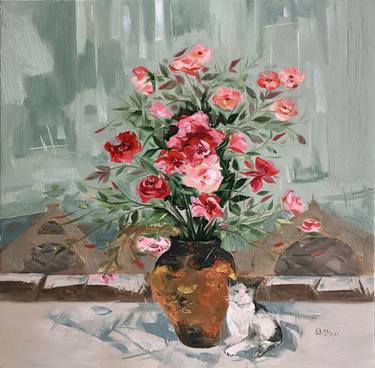 Original Fine Art Still Life Painting by Chu Quang Huy