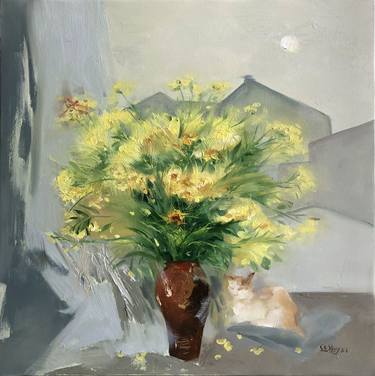 Original Fine Art Still Life Painting by Chu Quang Huy