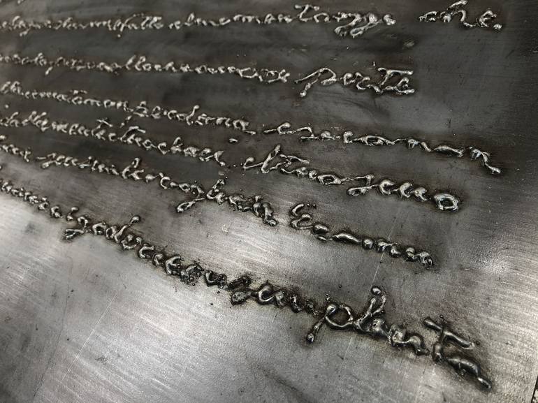 Original Conceptual Calligraphy Sculpture by marco ceraglia