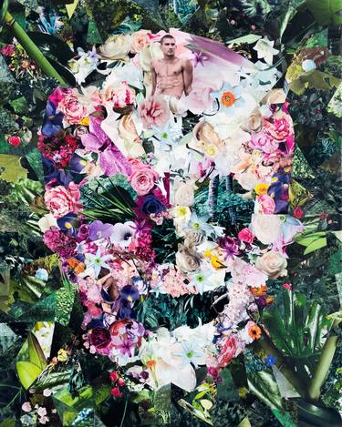 Original Contemporary Floral Collage by Romeo Madonna