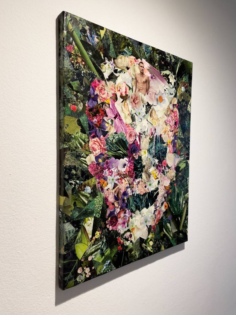 Original Contemporary Floral Collage by Romeo Madonna