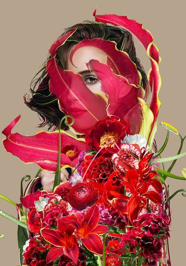 Original Figurative Portrait Collage by Romeo Madonna