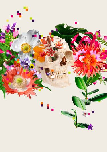 Original Contemporary Mortality Collage by Romeo Madonna